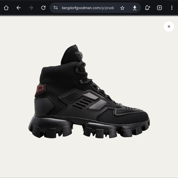 Authentic Prada Cloud ThunderBust High Top Sneakers - Picture 5 of 9